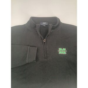 Vantage Marshall University Quarter Zip Pullover Mens 2XL Black 9175 Sweater
